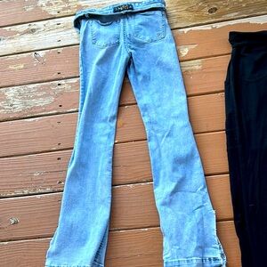 Junior size 3 Slit flares